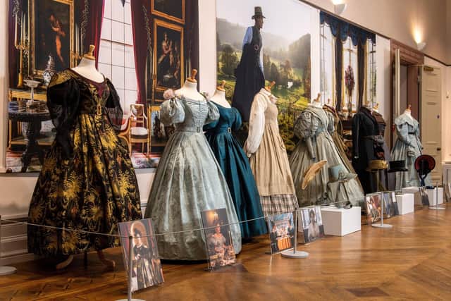 The exhibition of costumes from BBC's Gentleman Jack series at the Bankfield Museum, Halifax. Picture Bruce Rollinson