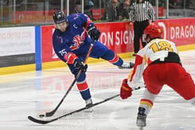 ELITE COMPANY: Robert Dowd says Great Britain will thrive in their underdog status at next month's World Championships in Czechia. Picture: Dean Woolley/Ice Hockey UK Media.