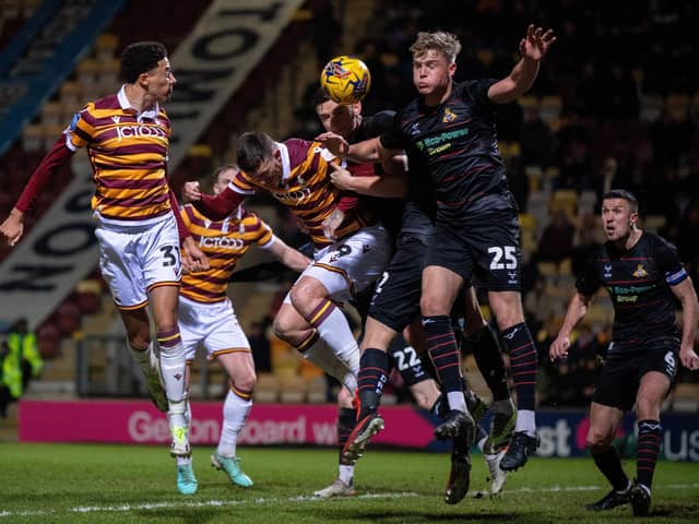 Bradford City knocked out Yorkshire rivals Doncaster Rovers in the quarter-finals of the EFL Trophy. (Picture: Bruce Rollinson)