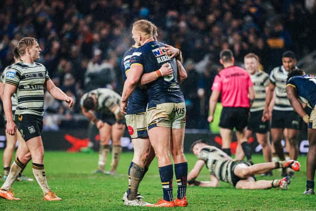 Leeds Rhinos were too strong for Hull FC last Friday. (Photo: Alex Whitehead/SWpix.com)