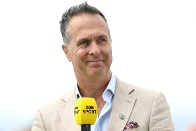 Michael Vaughan, the former Yorkshire batsman and England captain, whose world has been turned upside down by the racism allegations made by his former county team-mate Azeem Rafiq. Photo by Gareth Copley/Getty Images.