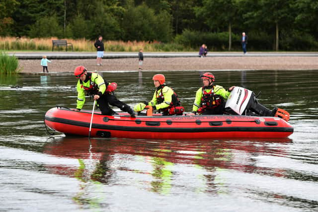 Humberside Fire and Rescue Service launched its boat in a bid to save the youngsters