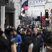 British shoppers are set to spend a record £93.76bn over the six-week Christmas period, according to a new study. (Photo by Jordan Pettitt/PA Wire)