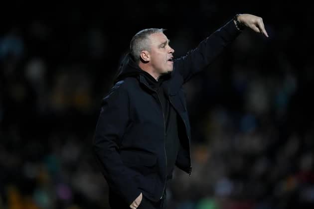 Bradford City manager Michael Duff during the Carabao Cup, fourth round match at Mbanq Valley Parade, Bradford. Picture date: Tuesday October 27, 2026.