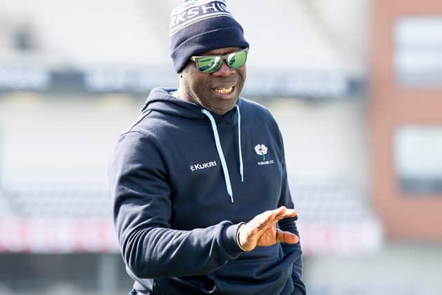 Expert knowledge: Matthew Potts is grateful for the advice he has received from Yorkshire head coach Ottis Gibson. Picture by Allan McKenzie/SWpix.com