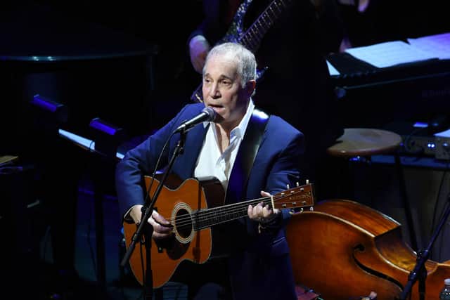 Paul Simon performs onstage during The Nearness Of You Benefit Concert at Frederick P. Rose Hall, Jazz at Lincoln Center on January 20, 2015 in New York City.  (Photo by Ilya S. Savenok/Getty Images)