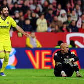 INCOMING: Ben Brereton Diaz celebrates scoring for Villarreal CF against Sevilla FC in La Liga last month. He is now a Sheffield United payer. Picture: Fran Santiago/Getty Images