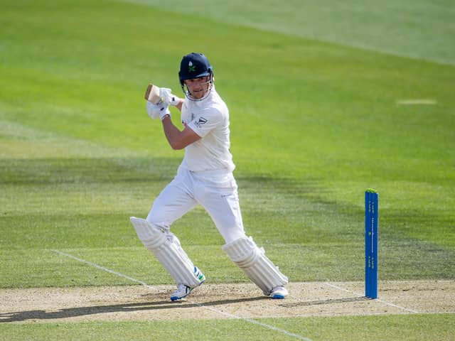 Fin Bean, seen here in action against Leicestershire at Headingley earlier in the season, top-scored for Yorkshire in the return match on Tuesday. Picture by Allan McKenzie/SWpix.com
