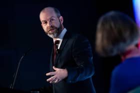 Shadow business secretary Jonathan Reynolds speaking at the Confederation of British Industry (CBI) conference. PIC: Aaron Chown/PA Wire