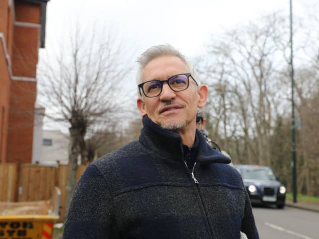 Match Of The Day host Gary Lineker outside his home in London (Photo credit : Lucy North/PA Wire)
