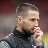 Barnsley head coach Conor Hourihane. Photo: Tony Johnson.