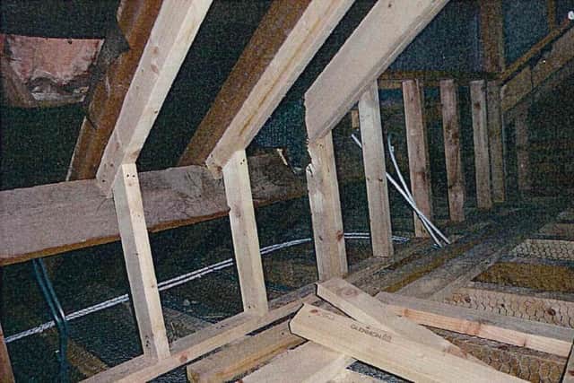 An example of the poor work done by Christopher Newman's Hartburn Lofts and Extensions Ltd.
