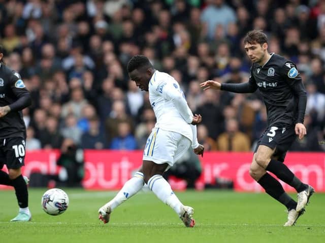 DILIGENT: Leeds United forward Willy Gnonto