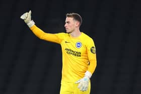 Brighton & Hove Albion goalkeeper Tom McGill is among the favourites to join Sheffield Wednesday. Image: Marc Atkins/Getty Images