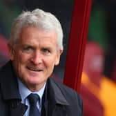 Bradford City manager Mark Hughes watched his side pick up their first points away from home as they won 3-1 at Hartlepool. Picture: Tim Markland/PA Wire.