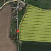 The proposed site on the outskirts of Fridaythorpe