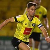 PRECAUTION: Josh Falkingham is expected to be fit for Harrogate Town after coming off with a tight hamstring in midweel