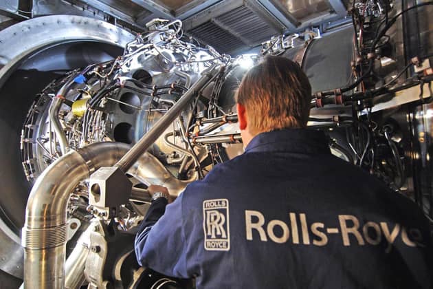 Engine-maker Rolls-Royce has said cost cutting plans that will see it axe up to 2,500 jobs by the end of next year were "well under way" as it revealed annual earnings more than doubled. (Photo by Rolls Royce/PA Wire)