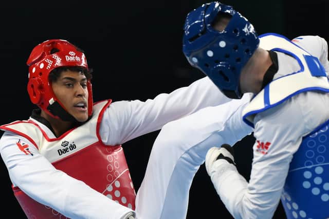 Huddersfield taekwondo athlete Caden Cunningham (Red) is one to watch in Paris 2024 (Picture: Ben Roberts Photo/Getty Images)