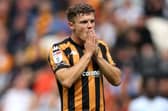FRSUTRATION: Midfielder Regan Slater saw Hull City denied what he felt was a clear penalty against Millwall