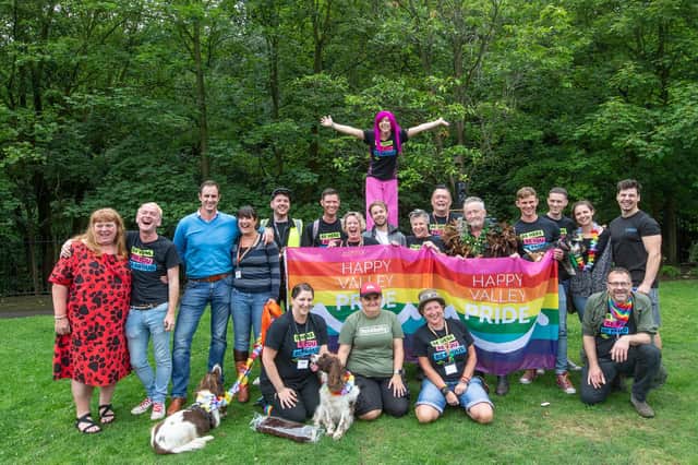 Local organisers of Happy Valley Pride, an annual week-long festival held in Hebden Bridge to celebrate LGBT+ life in Hebden and the surrounding area.