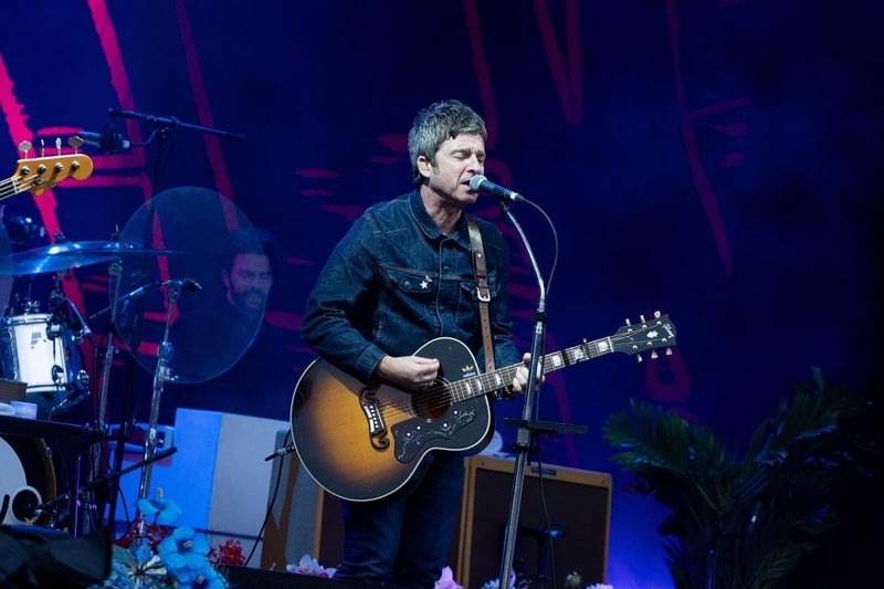 Noel Gallagher performed on stage with his High Flying Birds.