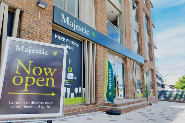 Library image issued by Majestic of one of its stores. Majestic has completed a rescue deal to buy wine bar chain Vagabond from administration. (Photo by PA Media)