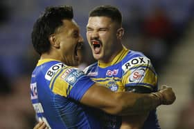 James Bentley, right, played an important role in Leeds Rhinos' run to the Grand Final. (Picture: Ed Sykes/SWpix.com)