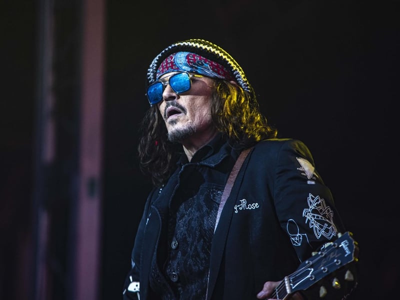 Hollywood A-lister Johnny Depp at the Open Air Theatre, Scarborough.