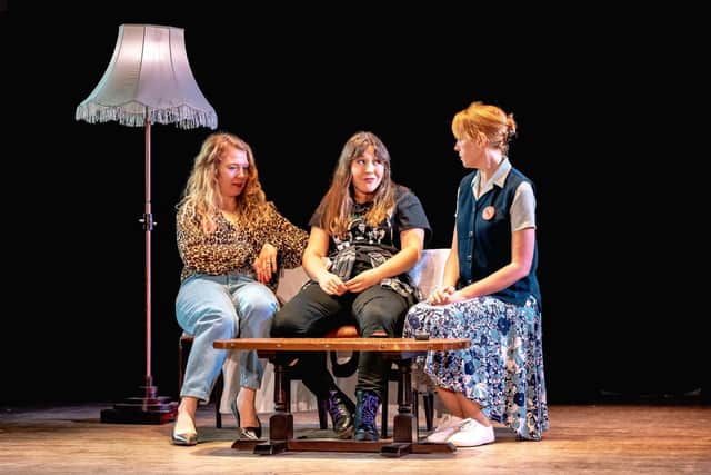 Claire O'Connor as Isabel, Victoria Brazier as Olive and Stacey Sampson as Mary. Picture: Lian Furness