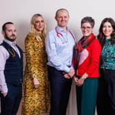Dr Ben Sinclair (centre) with his team (left to right) Dr Aaron Brown, Dr Samantha Rosenberg, nutritionist Sally Duffin and nutritional therapist Natasha Rosenberg. Picture: Tom Jackson/Jackson Media.