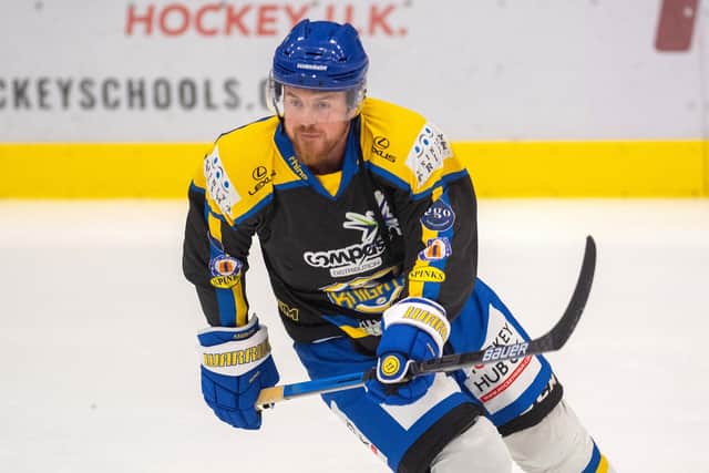 Hull Seahawks' player-coach Matthew Davies - pictured in action for Leeds Knights last season - believes Andrej Themar will be the best player in all of NIHL National. Picture: Bruce Rollinson.
