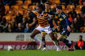 LESSON LEARNT: Daniel Oyegoke was sent off on his Bradford City debut