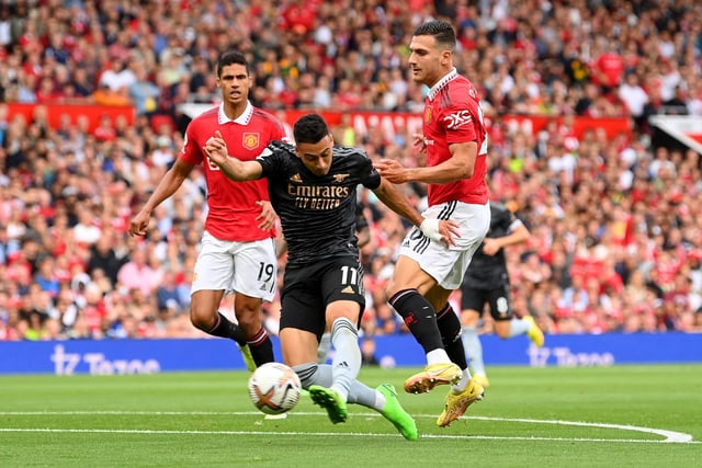 Three VAR decisions have gone against the Gunners while two have went their way. One of the more contentious calls was when Gabriel Martinelli's goal was disallowed for a foul in the build-up by Martin Odegaard on Christian Eriksen - as Manchester United went on to claim victory.