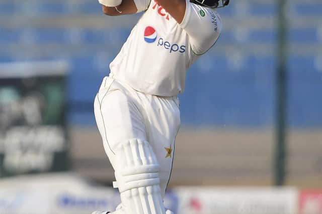 Yorkshire-bound: Pakistan batsman Saud Shakeel. Photo by ASIF HASSAN/AFP via Getty Images)