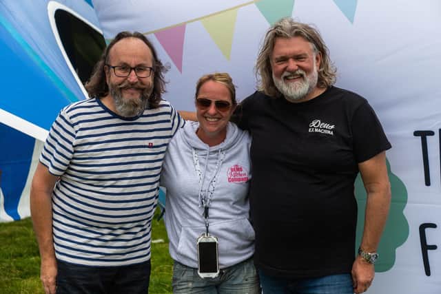 Rachael Higgins with The Hairy Bikers
Picture Tom Holmes