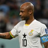 Sheffield United are said to be considering a move for free agent Andre Ayew. Image: PABLO PORCIUNCULA/AFP via Getty Images