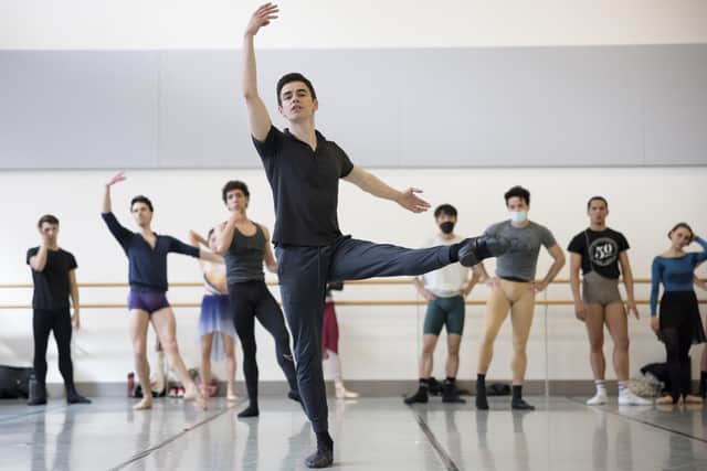 Federico Bonelli with Northern Ballet Dancers
Picture JAMES GLOSSOP