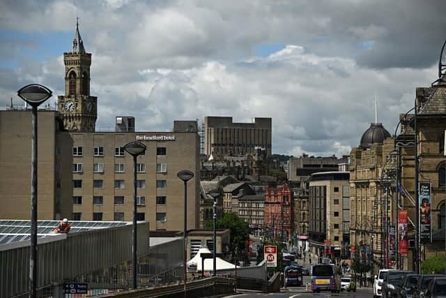 A view of the city centre of Bradford. (Pic credit: Oli Scarff / AFP via Getty Images)