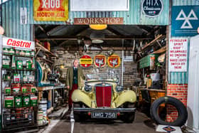 Carding Shed, IK Sport Classic, Washpit Mill, Green Lane, Holmfirth, West Yorkshire. The business has two-sides with owners Ian Kellett, running the classic car restoration business, and his wife Nicola, in charge of themed cafe catering business. Picture: James Hardisty