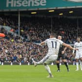 DECISIVE: Jack Harrison curls Leeds United's second equaliser
