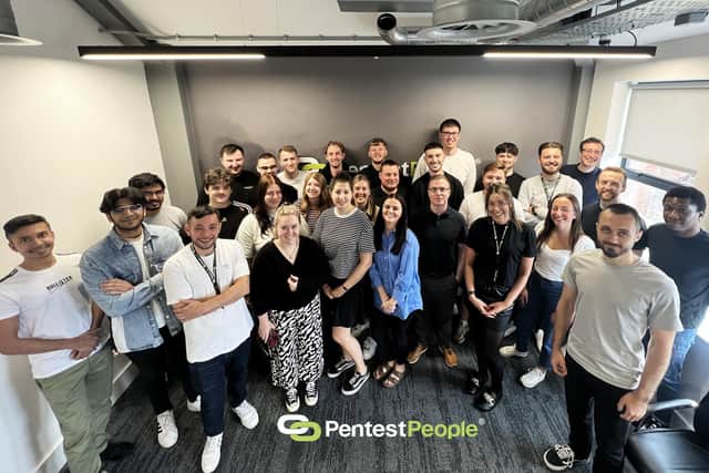 The team at Leeds-based Pentest People, which has been named one of the top 100 fastest growing UK companies by The Sunday Times.