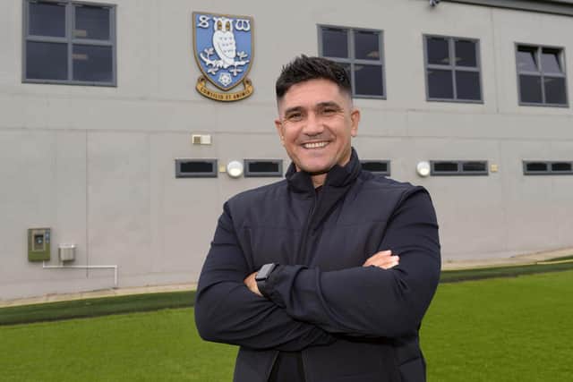NEW HOME: Xisco Munoz at Sheffield Wednesday's Middlewood Road training ground