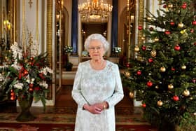 Queen Elizabeth II records her Christmas message to the Commonwealth at Buckingham Palace on December 7, 2012. PIC: John Stillwell - WPA Pool/Getty Images
