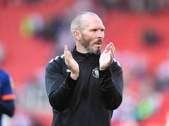 Former Blackpool head coach Michael Appleton during the Sky Bet Championship match between Stoke City and Blackpool at Bet365 Stadium on August 06, 2022 in Stoke on Trent, England. (Photo by Tony Marshall/Getty Images)