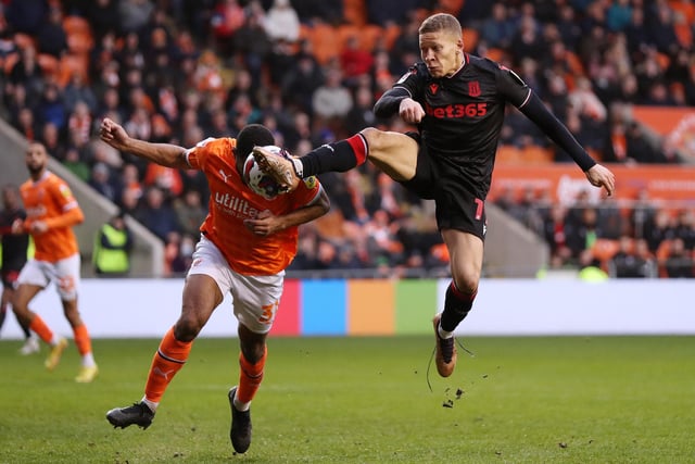 The Blackpool defender made 10 clearances and won eight aerial duels in a big win for his side at home to Stoke.