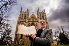 Historian David Lewis who will talk about the late Mary Eleanor Blakey and her recipes in an event at Selby Abbey.