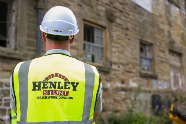 Yorkshire-based construction company, Henley Stone Restoration & Remedials Ltd, part of the Henley Group, is restoring the traditional brickwork on a 19th century Grade II listed building complex, Rutland Mills, in Wakefield. (Photo supplied by  Henley Stone Restoration & Remedials Ltd,)