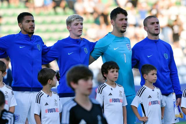 The Three Lions squad features Premier League stars including Chelsea’s Levi Colwill and Newcastle United’s Anthony Gordon. Image: Levan Verdzeuli/Getty Images