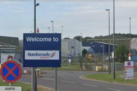 The entrance to Humberside Airport in Franklin Way, Kirmington, North Lincolnshire.